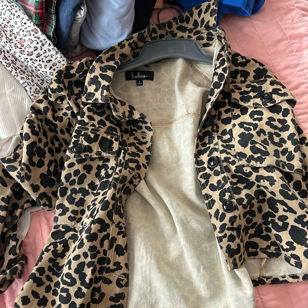 cheetah cardigan